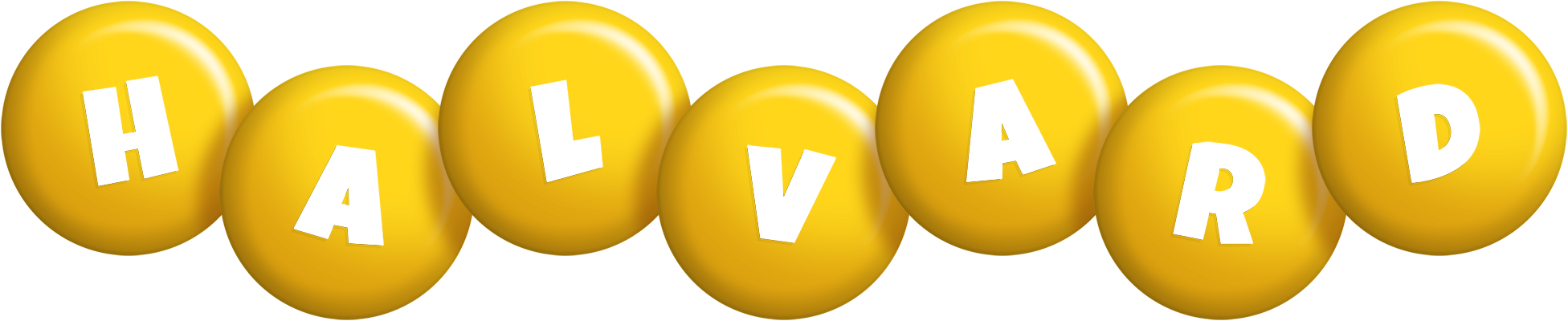 Halvard candy-yellow logo