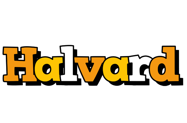 Halvard cartoon logo