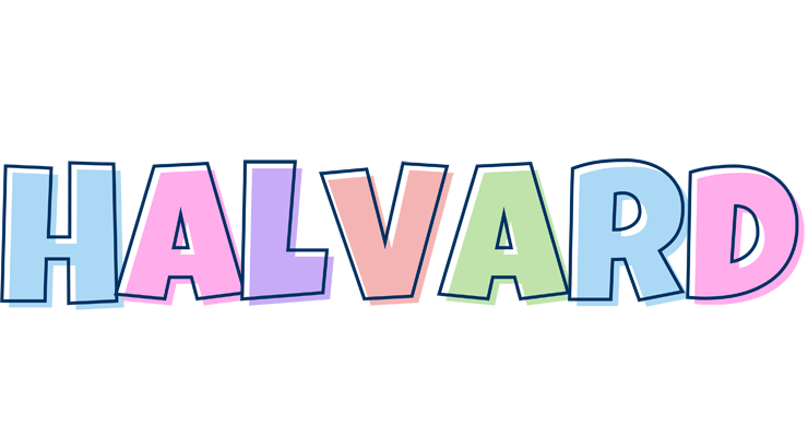 Halvard pastel logo