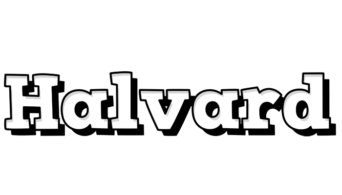 Halvard snowing logo
