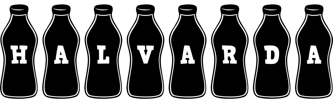 Halvarda bottle logo