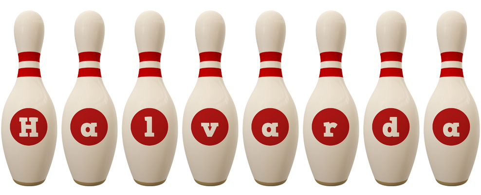 Halvarda bowling-pin logo