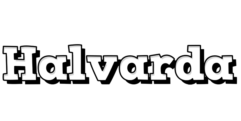 Halvarda snowing logo