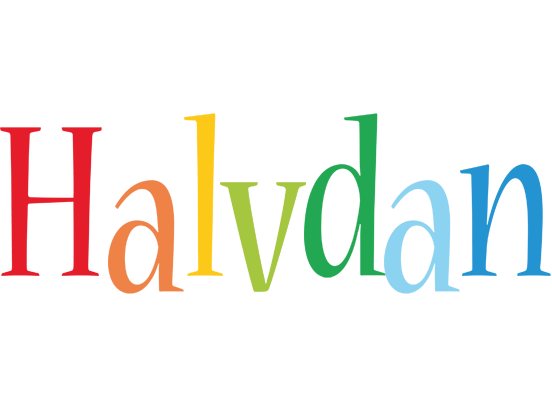 Halvdan birthday logo