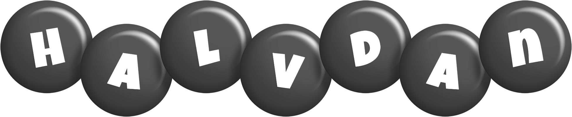 Halvdan candy-black logo