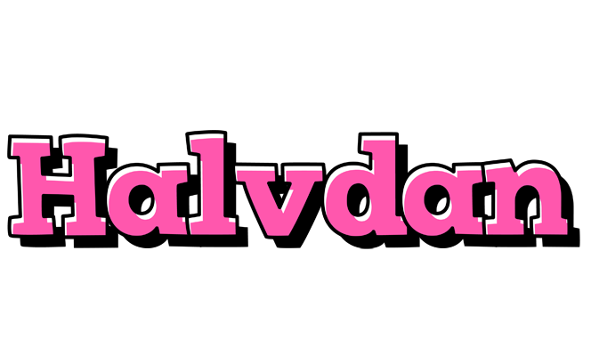 Halvdan girlish logo