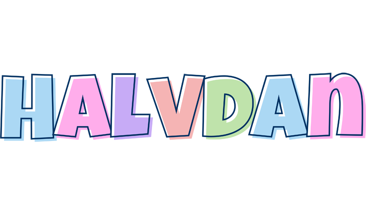 Halvdan pastel logo