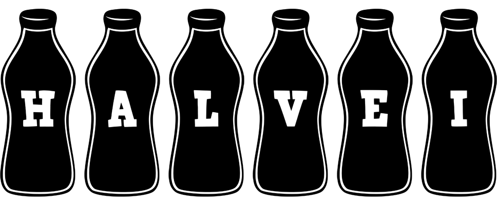 Halvei bottle logo
