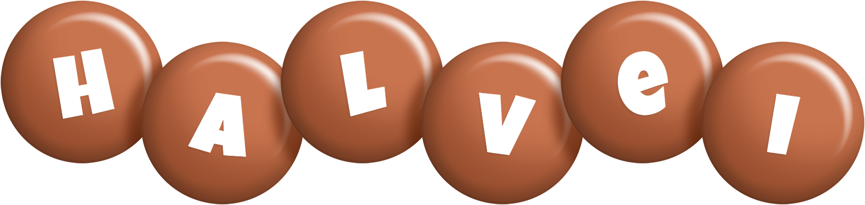 Halvei candy-brown logo
