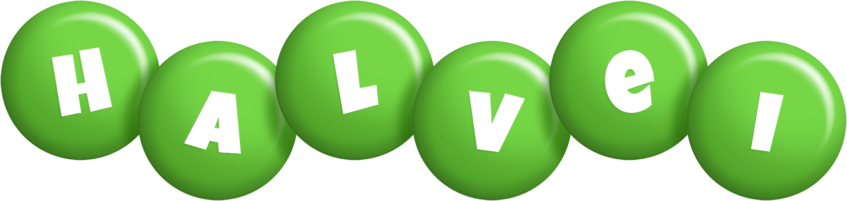 Halvei candy-green logo