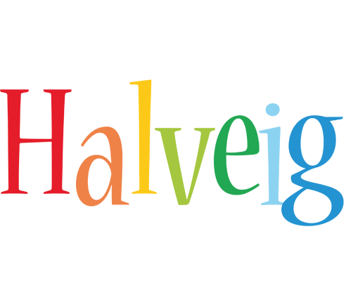 Halveig birthday logo