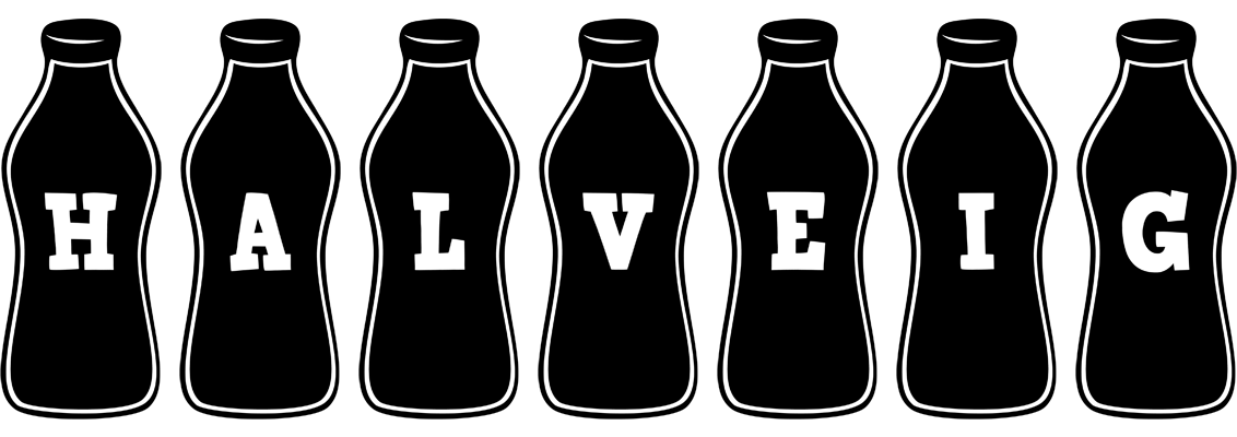 Halveig bottle logo