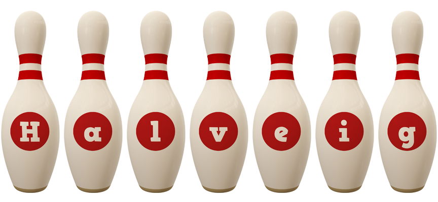 Halveig bowling-pin logo