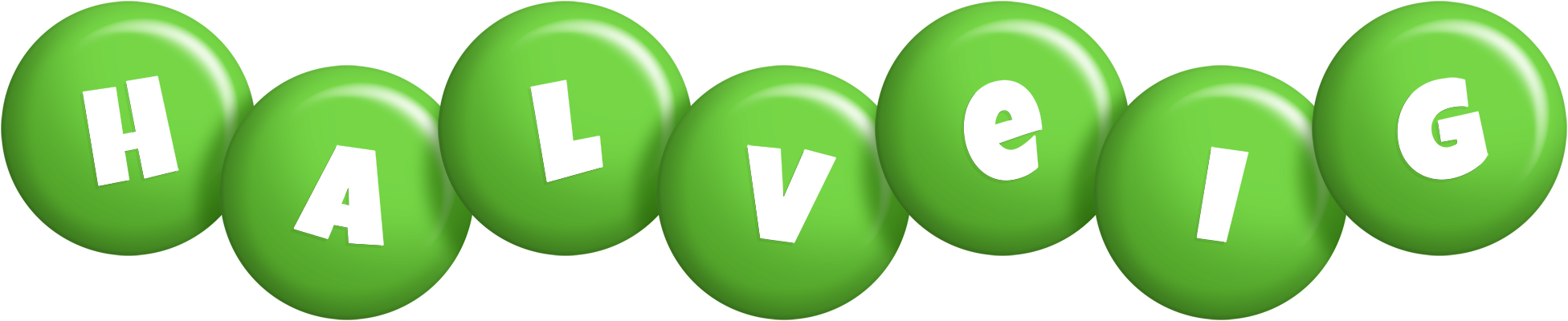 Halveig candy-green logo