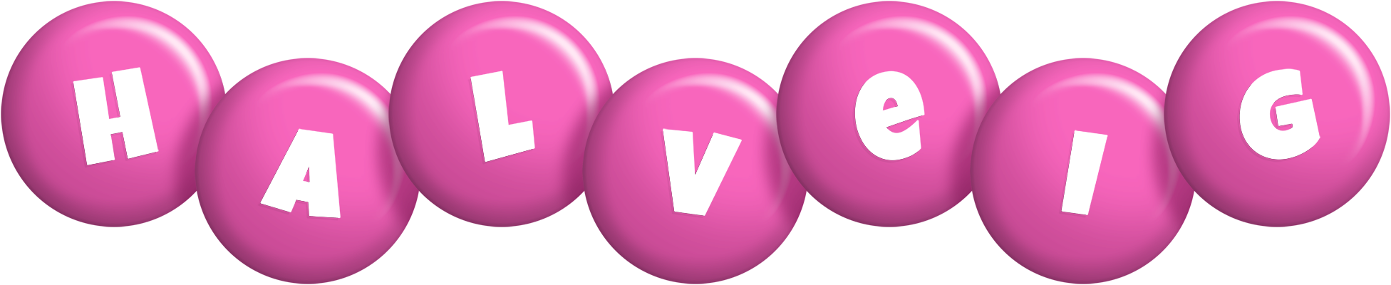 Halveig candy-pink logo