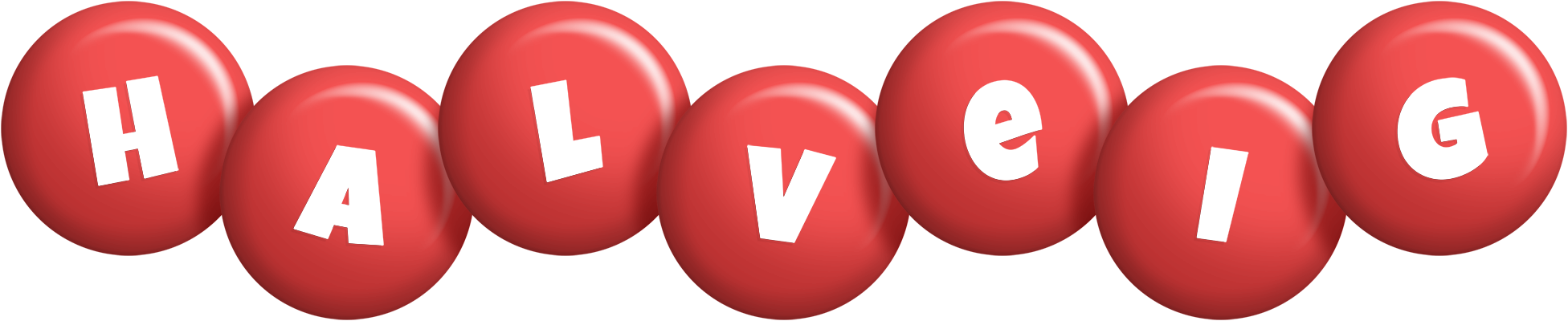 Halveig candy-red logo