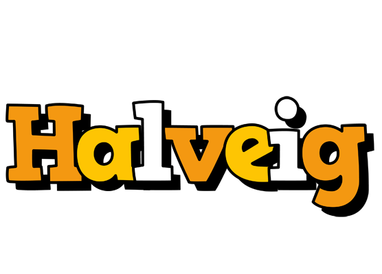 Halveig cartoon logo