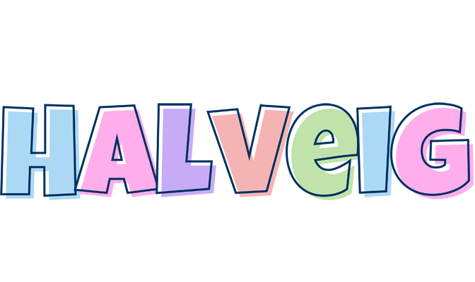 Halveig pastel logo