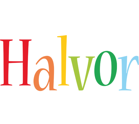 Halvor birthday logo
