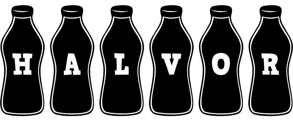 Halvor bottle logo