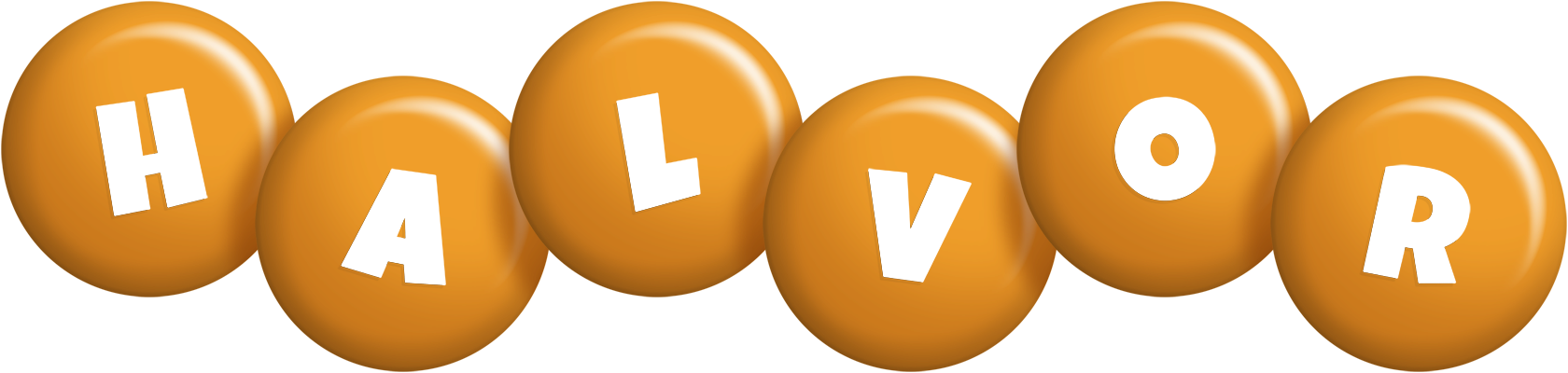 Halvor candy-orange logo