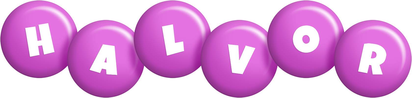 Halvor candy-purple logo
