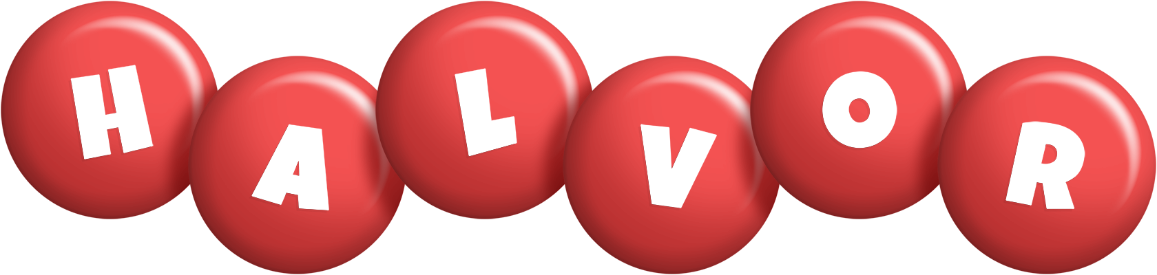 Halvor candy-red logo