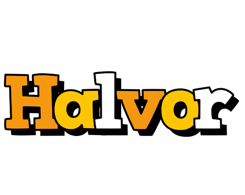Halvor cartoon logo