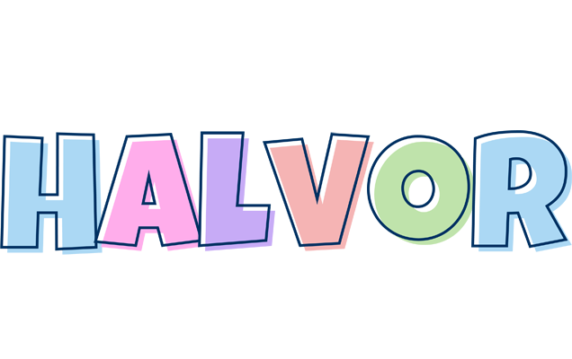 Halvor pastel logo