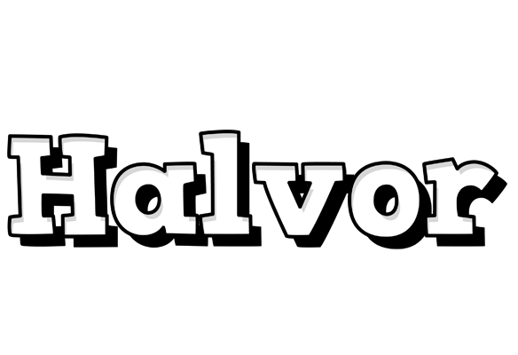 Halvor snowing logo
