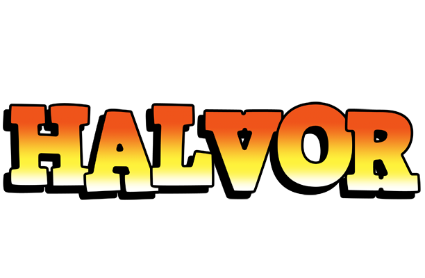 Halvor sunset logo