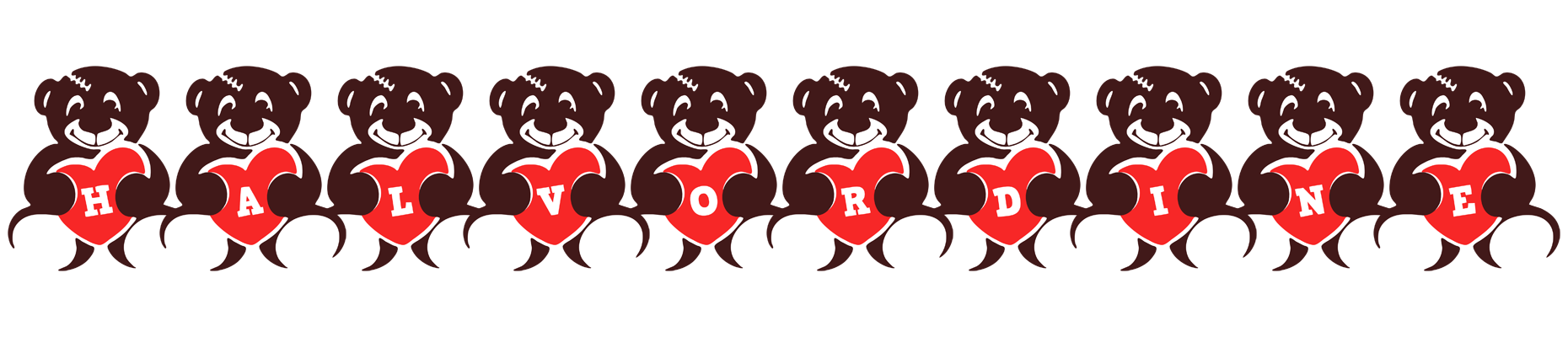 Halvordine bear logo