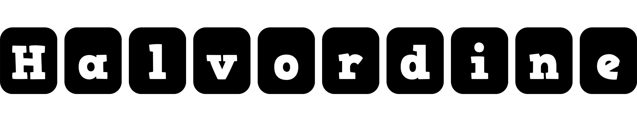 Halvordine box logo