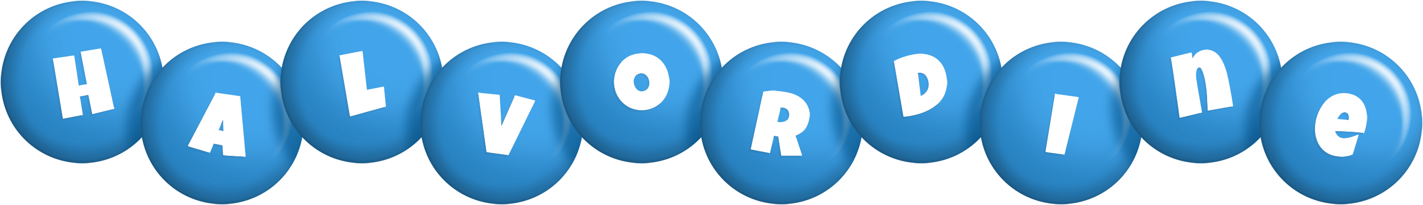 Halvordine candy-blue logo