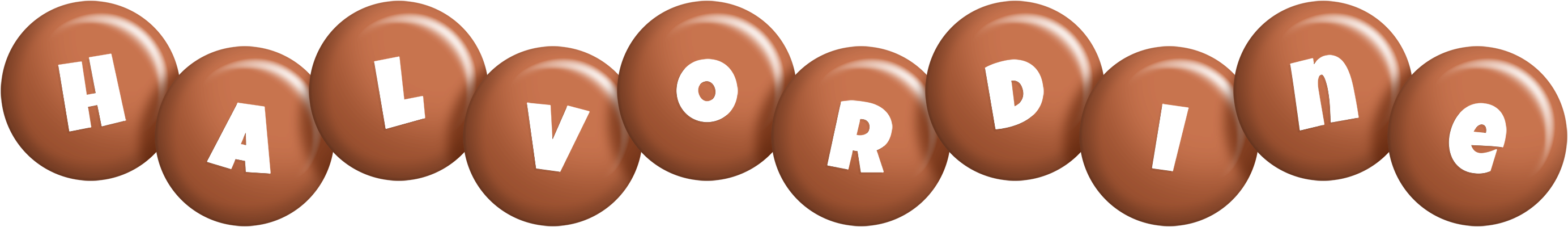 Halvordine candy-brown logo