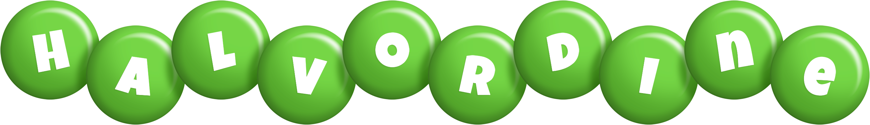 Halvordine candy-green logo