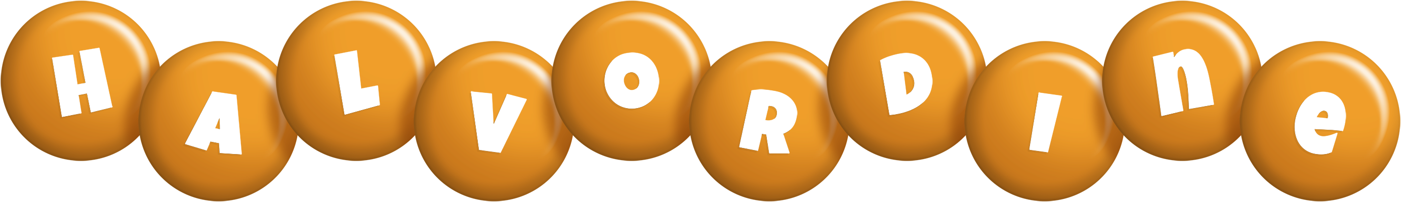 Halvordine candy-orange logo