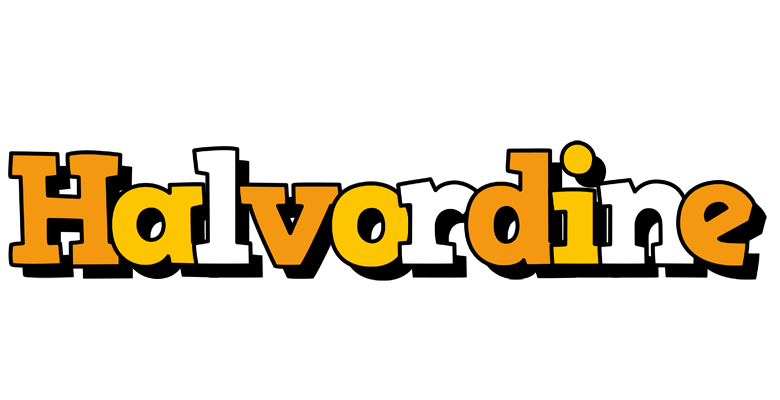 Halvordine cartoon logo