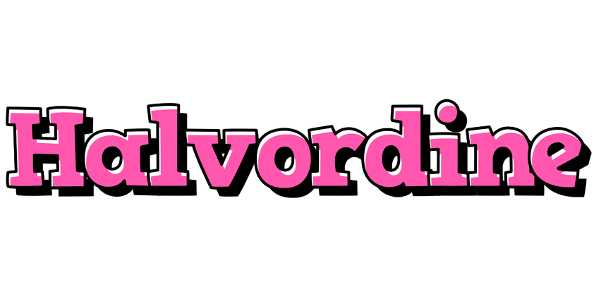 Halvordine girlish logo