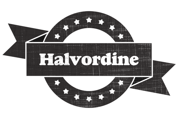 Halvordine grunge logo