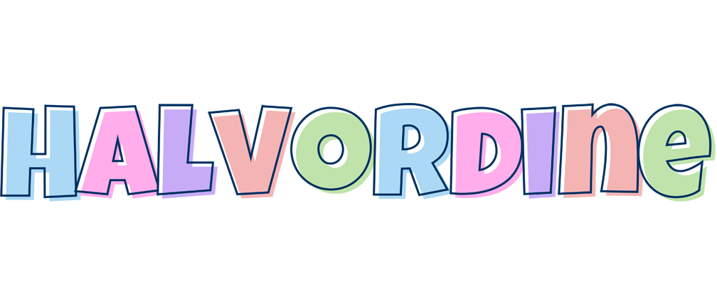 Halvordine pastel logo