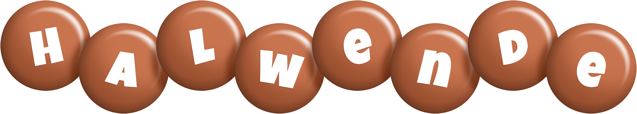 Halwende candy-brown logo