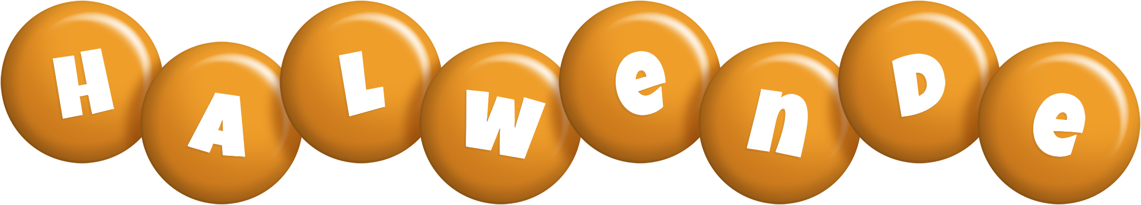 Halwende candy-orange logo