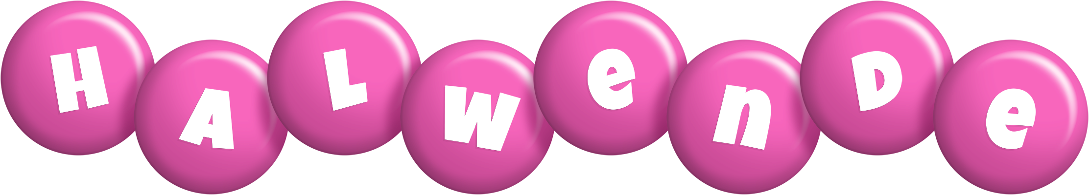 Halwende candy-pink logo
