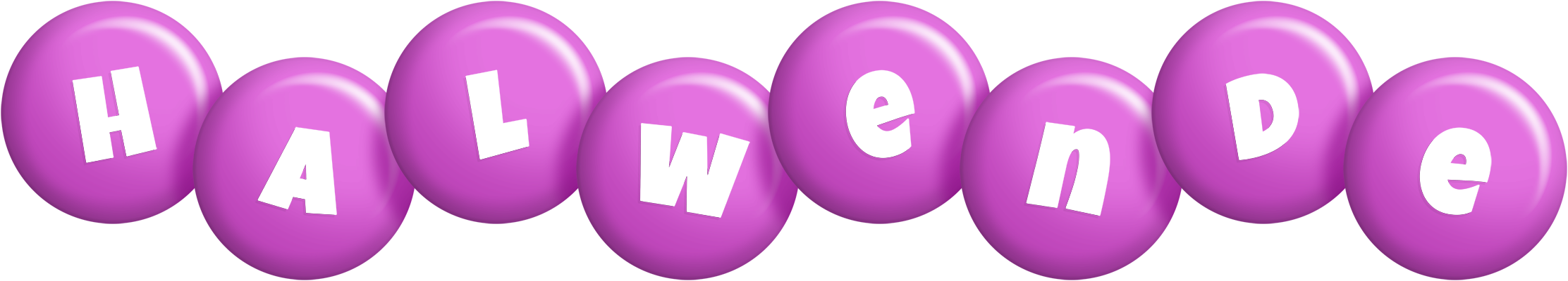 Halwende candy-purple logo