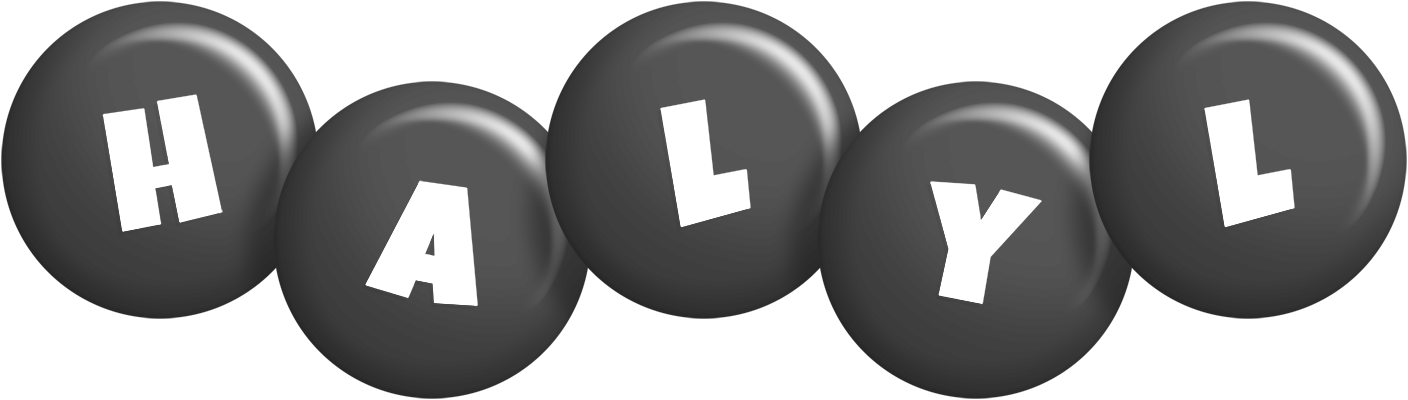 Halyl candy-black logo