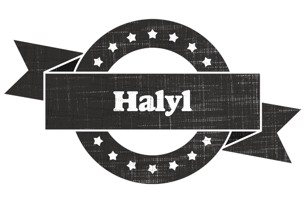 Halyl grunge logo