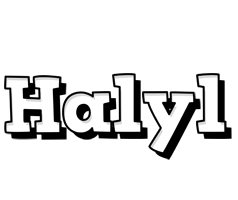 Halyl snowing logo