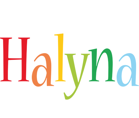 Halyna birthday logo