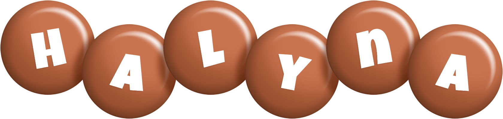 Halyna candy-brown logo